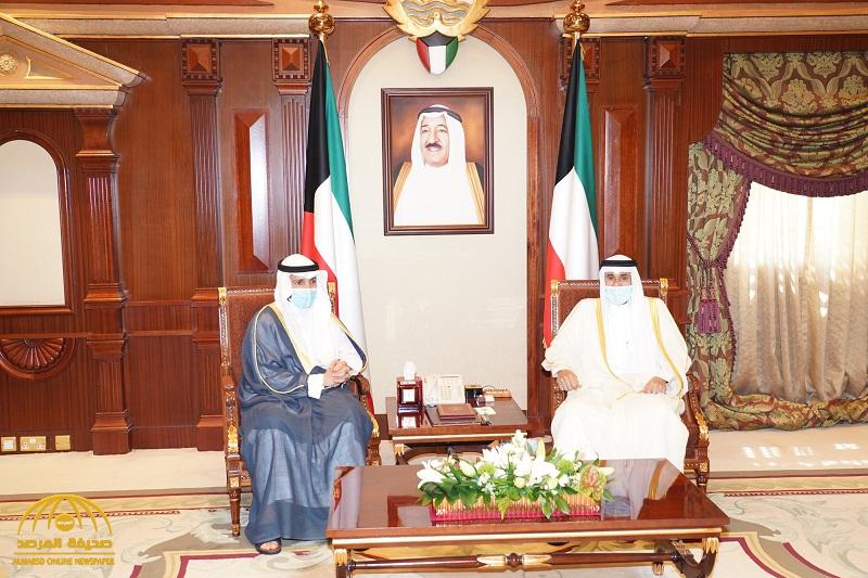 بالصور : نائب أمير ⁧‫الكويت‬⁩ يستقبل رئيس مجلس الأمة ورئيس الوزراء