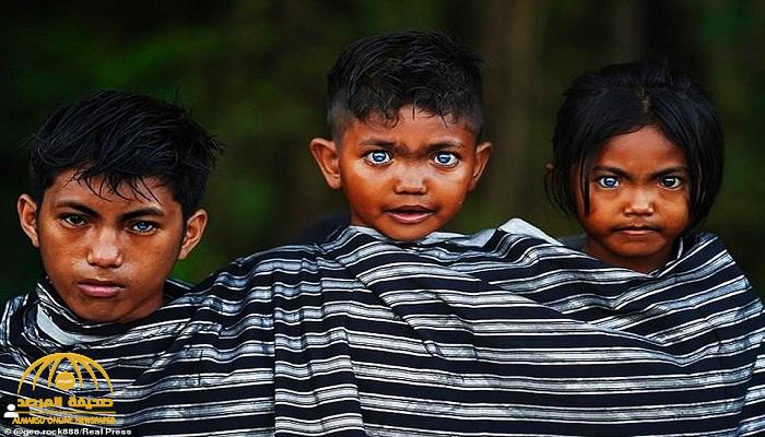 الكشف عن سر  تحول عيون أكبر القبائل في إندونيسيا  إلى اللون الأزرق! -صور