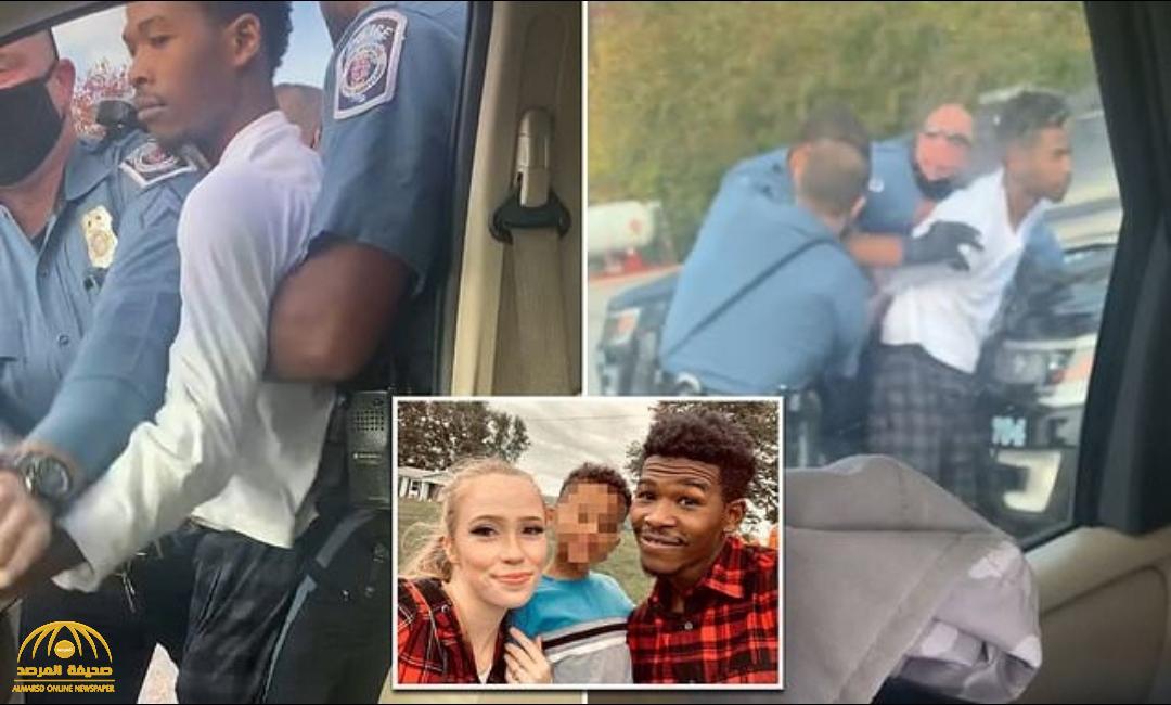 شاهد .. اعتقال شاب أسود في أمريكا لسبب "مفاجئ " أثناء قيادة صديقته البيضاء السيارة