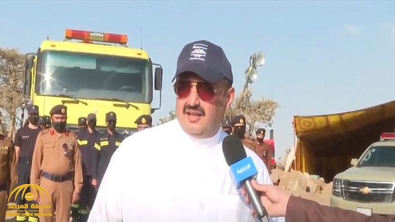 "الباقي رماد وجمر" .. بالفيديو : "أمير عسير" يكشف نسبة السيطرة على حريق تنومة