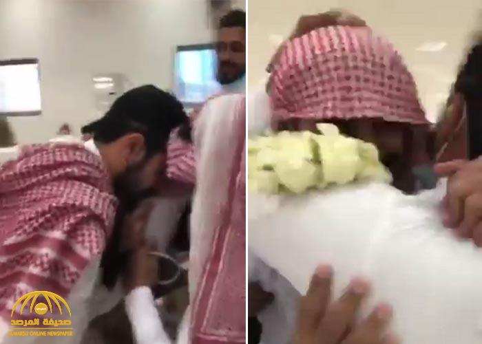 شاهد: لحظة استقبال أسرة سعودية لابنها العائد من اليمن