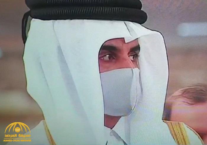 حقيقة صورة دموع أمير قطر خلال جنازة الشيخ "صباح الأحمد"