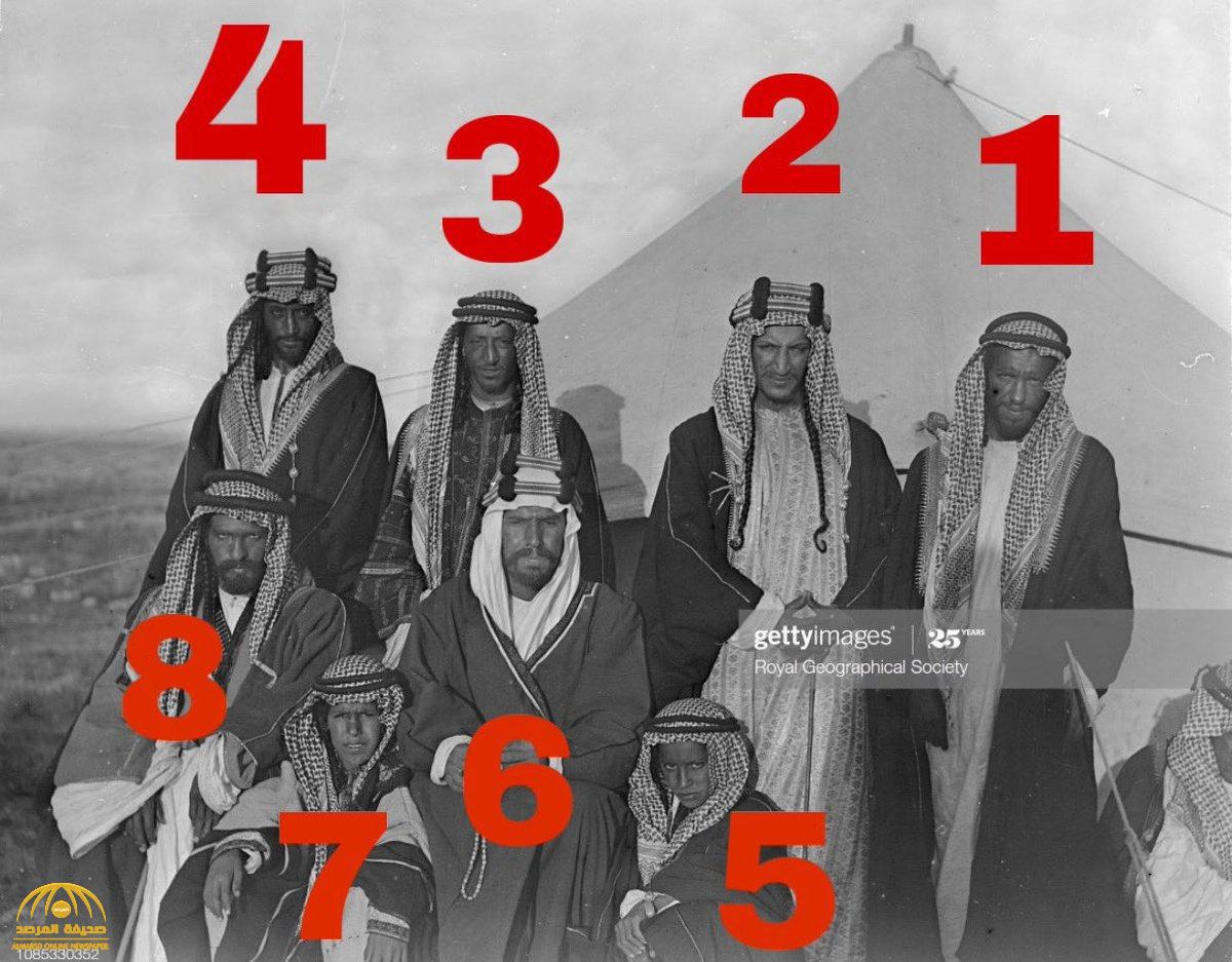 شاهد: صورة تجمع 7 أمراء مع "الملك عبد العزيز".. والكشف عن أسمائهم ومكان وتاريخ التقاطها!