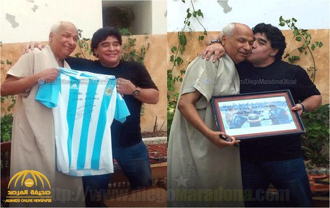 من هو المسن العربي الذي زاره وقبله وحضنه الراحل "مارادونا" في منزله عام2015 ؟