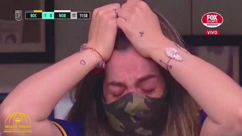 شاهد .. ماذا فعل لاعبو "بوكو جونيورز" أمام ابنة "مارادونا" وجعلوها تنفجر بالبكاء