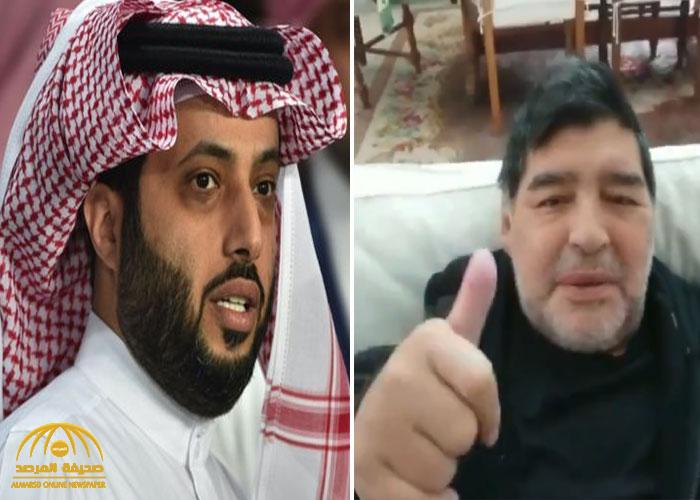 تركي آل الشيخ ينعي "مارادونا" وينشر مقطع فيديو له: "وداعًا يا صديقي..كرة القدم بعدك لا طعم لها"