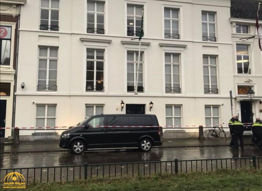 إطلاق نار على السفارة السعودية في هولندا -صور