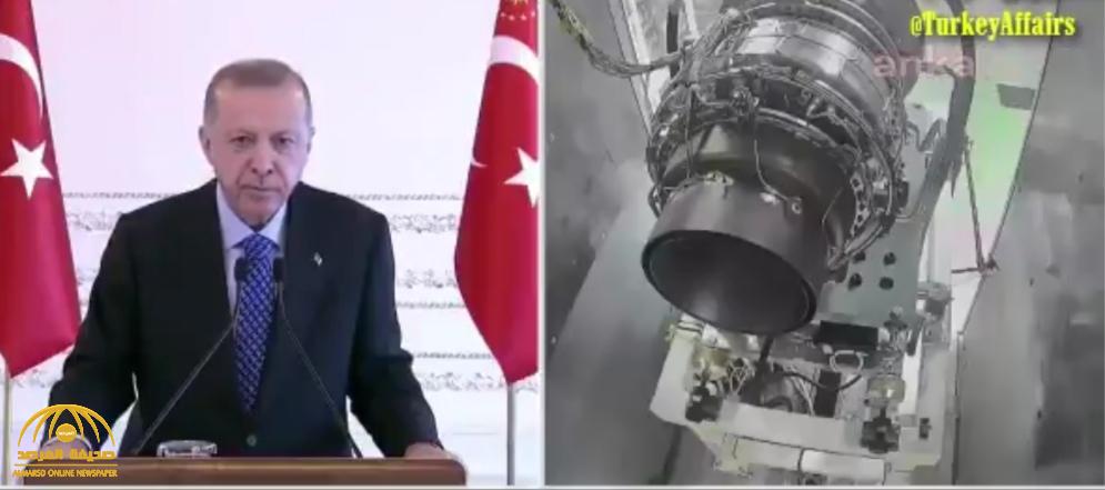 شاهد.. موقف محرج لـ "أردوغان" خلال تسليم أول محرك هليكوبتر تركي