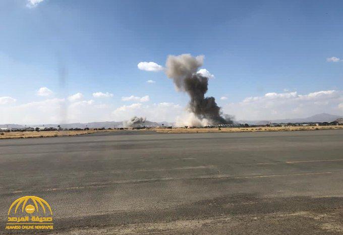 انفجار ضخم يهز مطار صنعاء الدولي .. والكشف عن مصدره