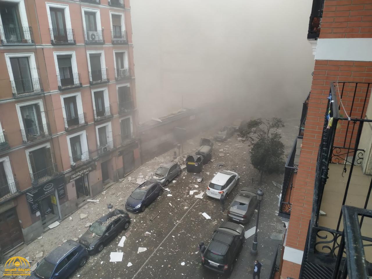 شاهد: انفجار ضخم يهز وسط العاصمة الإسبانية مدريد