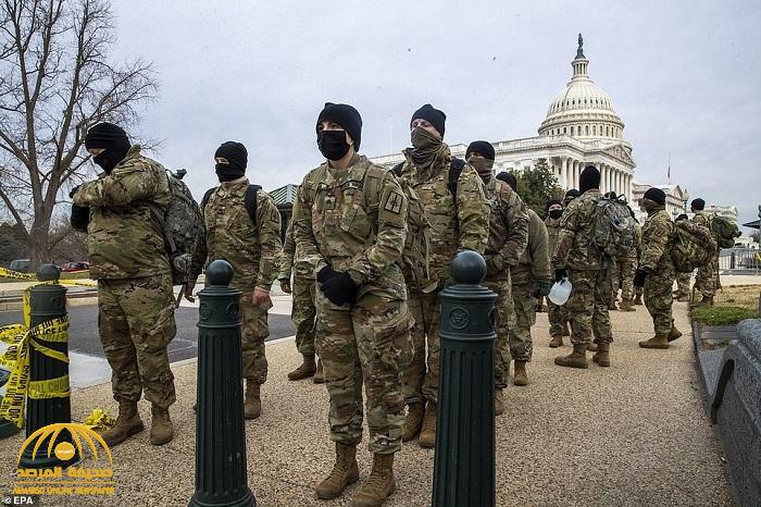 شاهد ..انتشار أفراد من الحرس الوطني الأمريكي حول مبنى الكونغرس في واشنطن