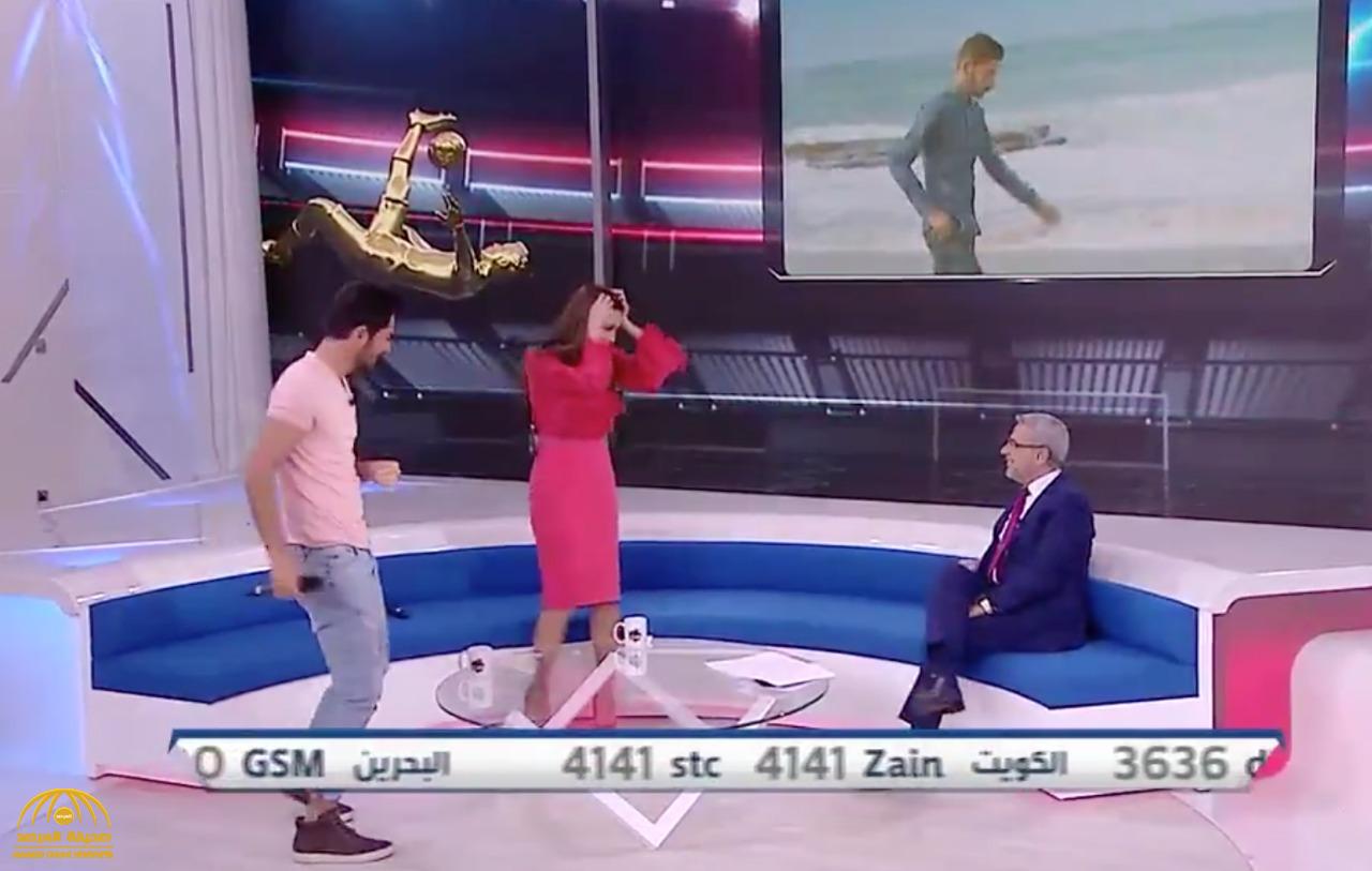 شاهد:  مصطفى الآغا يقدم  وصلة رقص داخل استديو برنامج صدى الملاعب