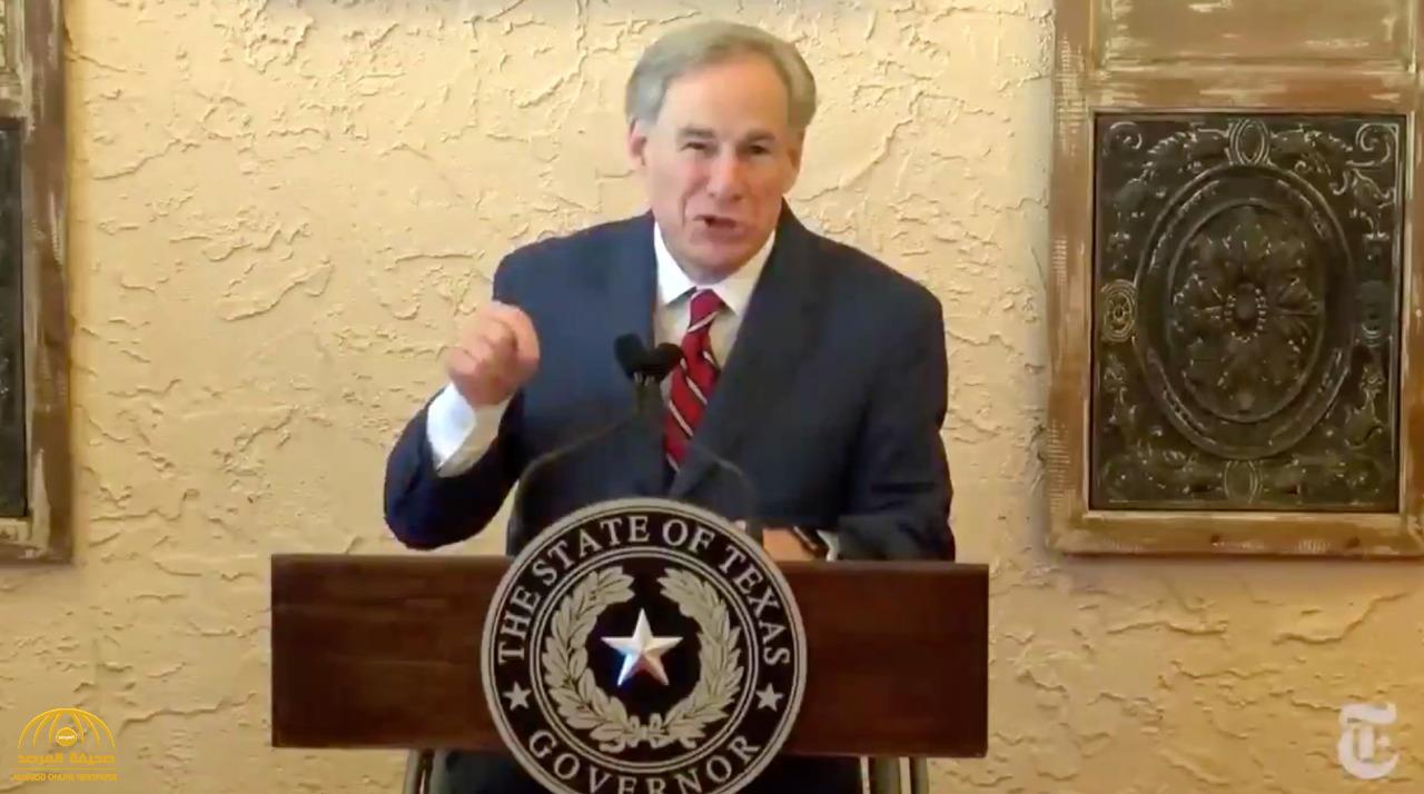 شاهد.. حاكم تكساس الأمريكية يعلن إلغاء قرار ارتداء الكمامات وفتح جميع المؤسسات 100% في الولاية
