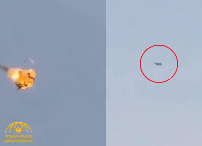 شاهد.. مقاتلة سعودية تدمر طائرة مفخخة في الجو بعدما أطلقتها مليشيا الحوثي تجاه المملكة