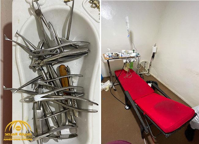 شاهد: عامل بمهنة “حداد” يعمل طبيب أسنان في عيادة خاصة بالرياض