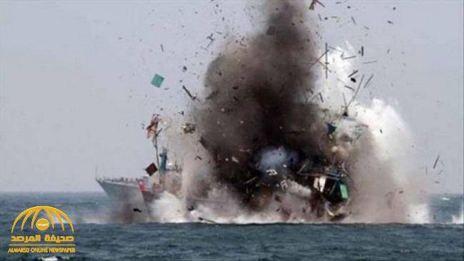 ‏التحالف : تدمير زورق مفخخ يتبع الحوثيين قبل تنفيذ عملية إرهابية مقابل ميناء الصليف