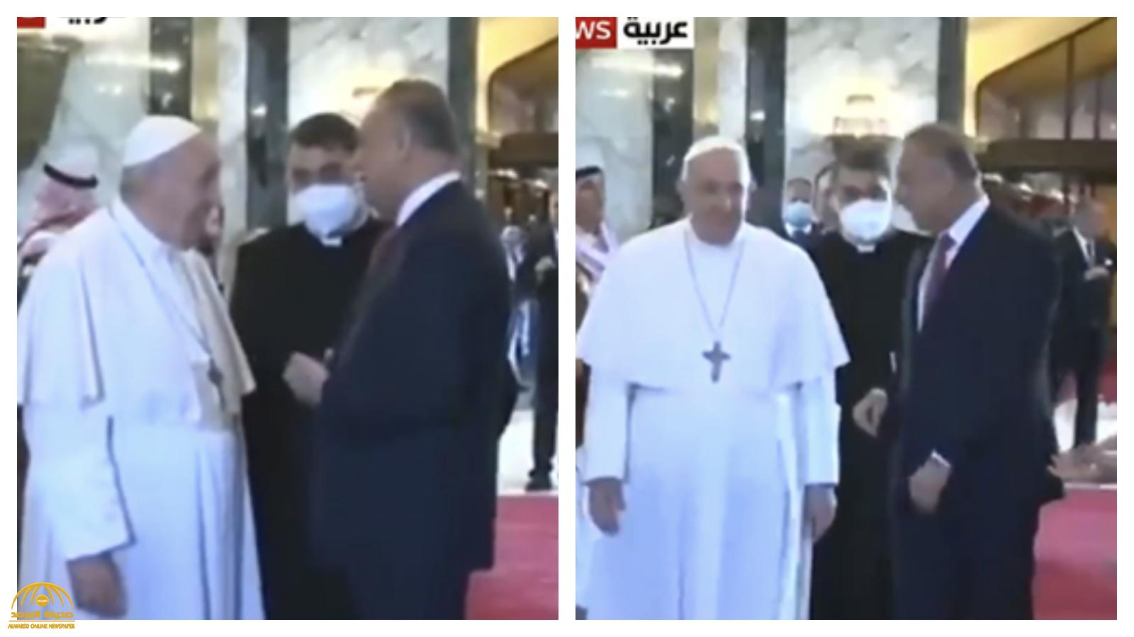 في أول زيارة تاريخية  ..  شاهد  العراقيون يستقبلون "بابا الفاتيكان" بالطبول  والأهازيج الشعبية