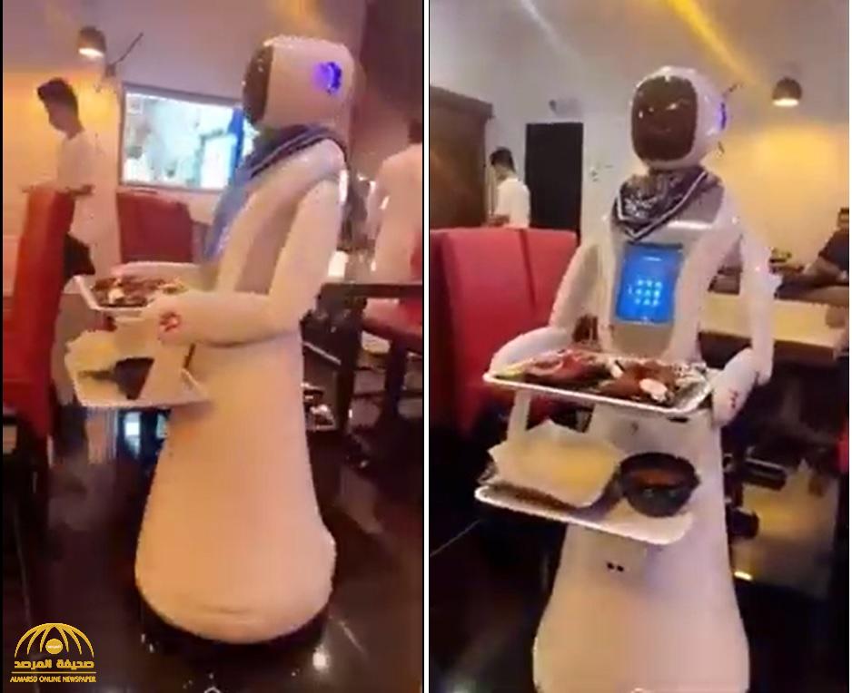 لأول مرة .. شاهد: روبوتات " محجبة" تقدم الطلبات للزبائن بمطعم داخل المملكة!