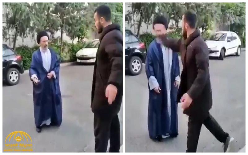 تطورات جديدة بشأن واقعة صفع شاب لرجل دين شيعي وسط شارع في إيران - فيديو