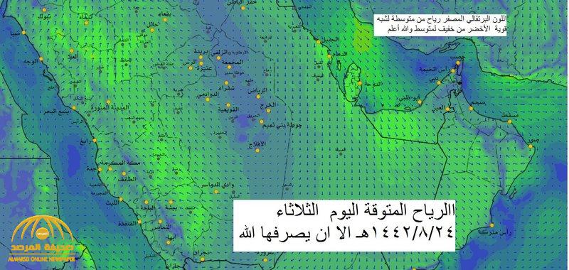 "الحصيني" يكشف عن 4 مناطق معرضة لسقوط أمطار  اليوم الثلاثاء بالمملكة!