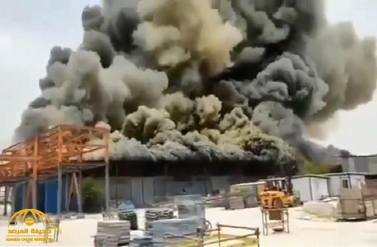 شاهد: حريق ضخم يلتهم مصنعًا للبتروكيماويات في بوشهر الإيرانية