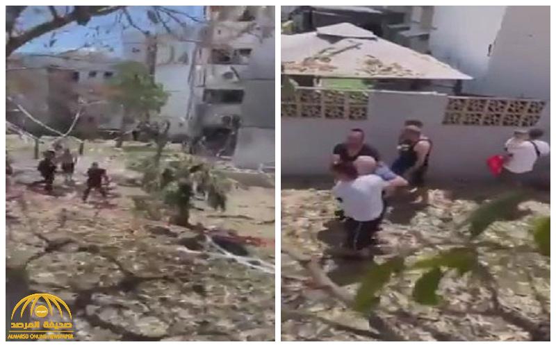 شاهد.. لحظة إخلاء مصابين إسرائيليين في القصف الصاروخي على مستوطنة أسدود