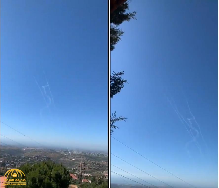 شاهد: لحظة إطلاق قذائف صاروخية من جنوب لبنان باتجاه إسرائيل