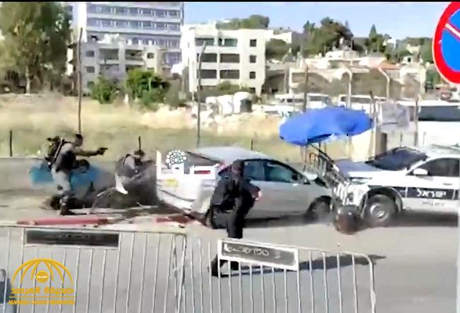 شاهد: لحظة دهس جنود إسرائيليين على مدخل حي الشيخ جراح بالقدس