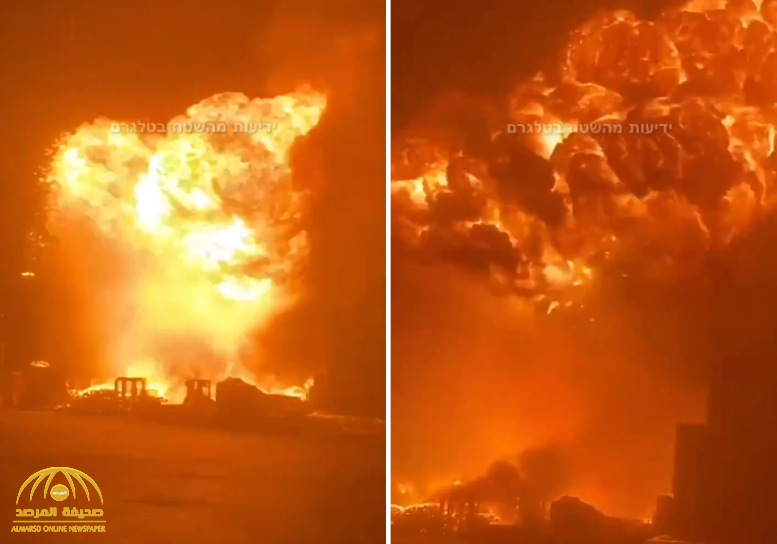 "تحوّل إلى كتلة لهب".. شاهد: حريق ضخم في ميناء أسدود الإسرائيلي بعد قصفه بالصواريخ
