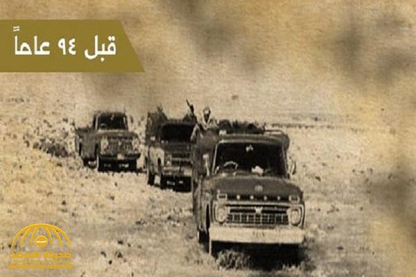 شاهد.. صورة "نادرة" لاستخدام السيارات بين مكة والمدينة لأول مرة قبل 94 عاما