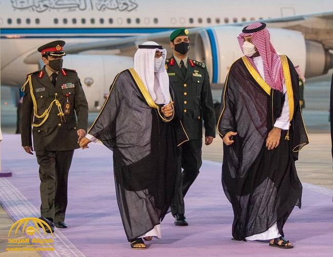 الأمير محمد بن سلمان يستقبل ولي عهد الكويت لدى وصوله الرياض -فيديو وصور