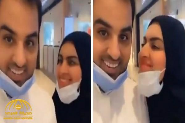 شاهد: أميرة الناصر تقبل زوجها "مشعل الخالدي" داخل مجمع تجاري وتثير الجدل بين متابعيها
