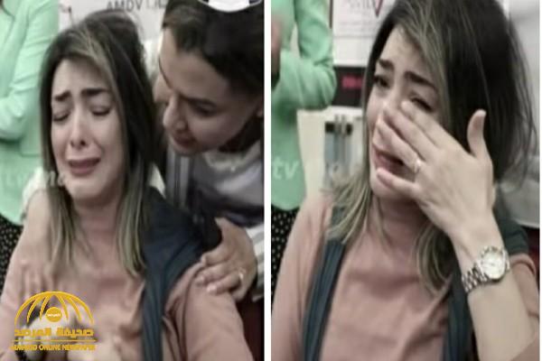 شاهد.. انهيار وبكاء ممثلة مغربية شهيرة بعد تعرضها للتحرش من زميلها