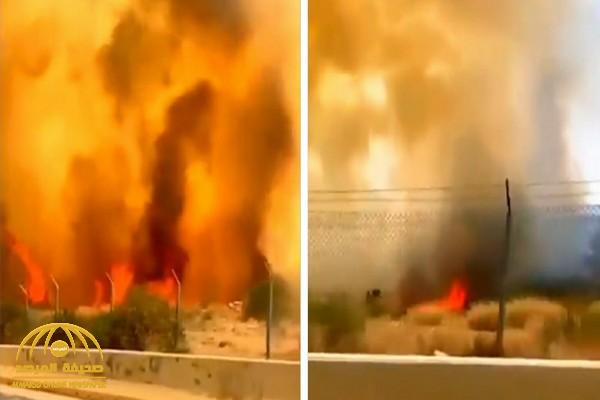 شاهد.. فيديو يرصد استمرار الحريق المندلع في مزارع بعسير وإطلاق صفارات الإنذار
