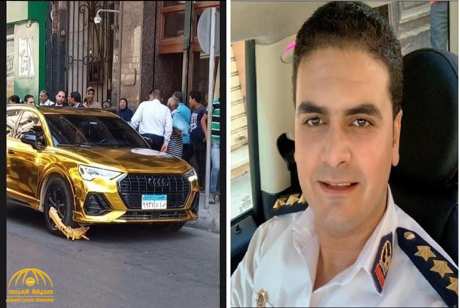 شاهد.. أول صورة للضابط المصري  الذي تحفظ على سيارة المطرب الشعبي حمو بيكا