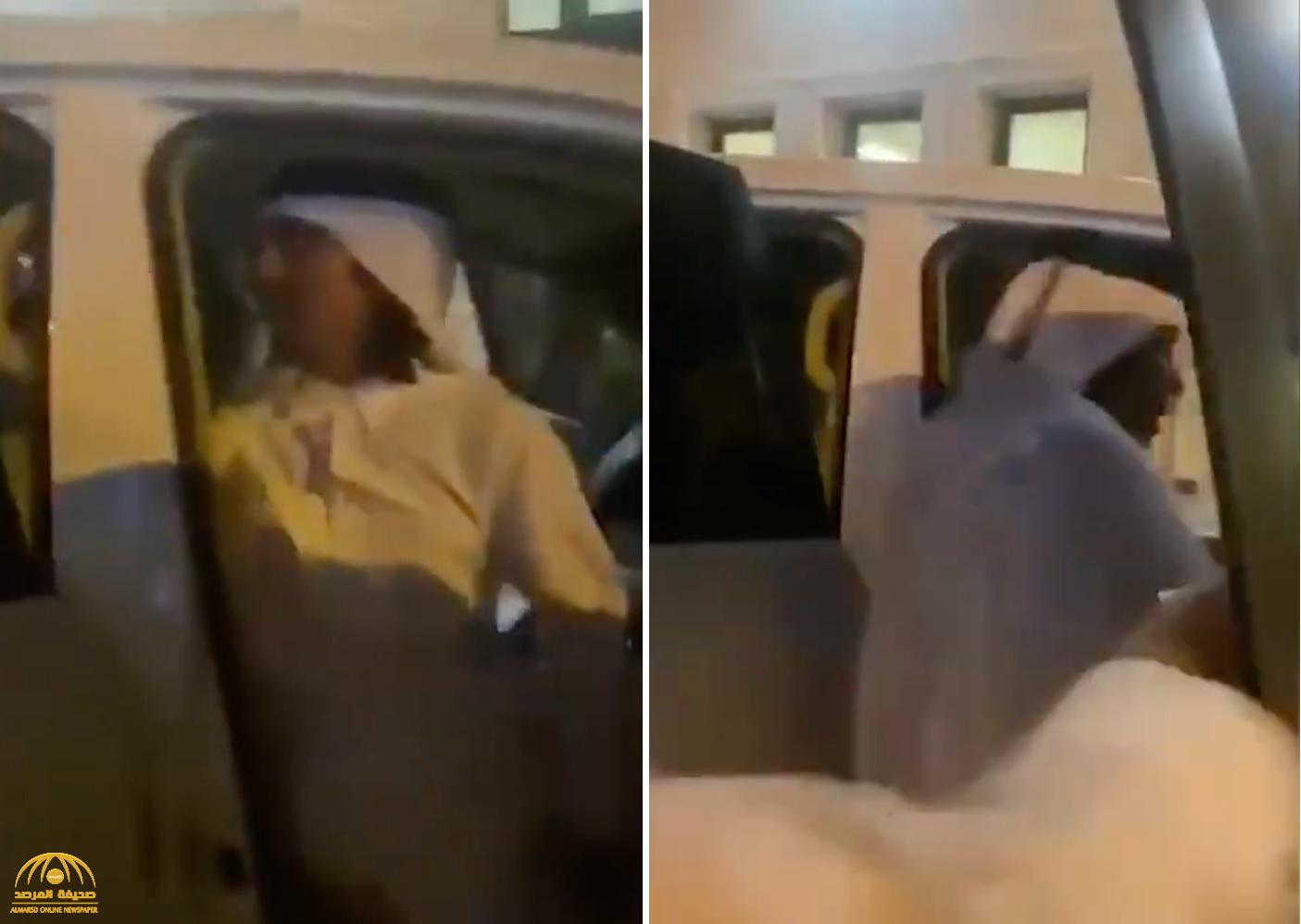 شاهد: لحظة القبض على  المحامي "هزاع المري" بعد قيادته لاحتجاج أبناء قبيلة آل مرة في قطر