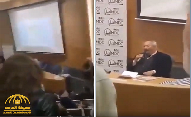 " موقف عجيب ".. شاهد:طلاب فلسطينيون يهاجمون مصري ألقى محاضرة في جامعة إسرائيلية يدرسون بها!