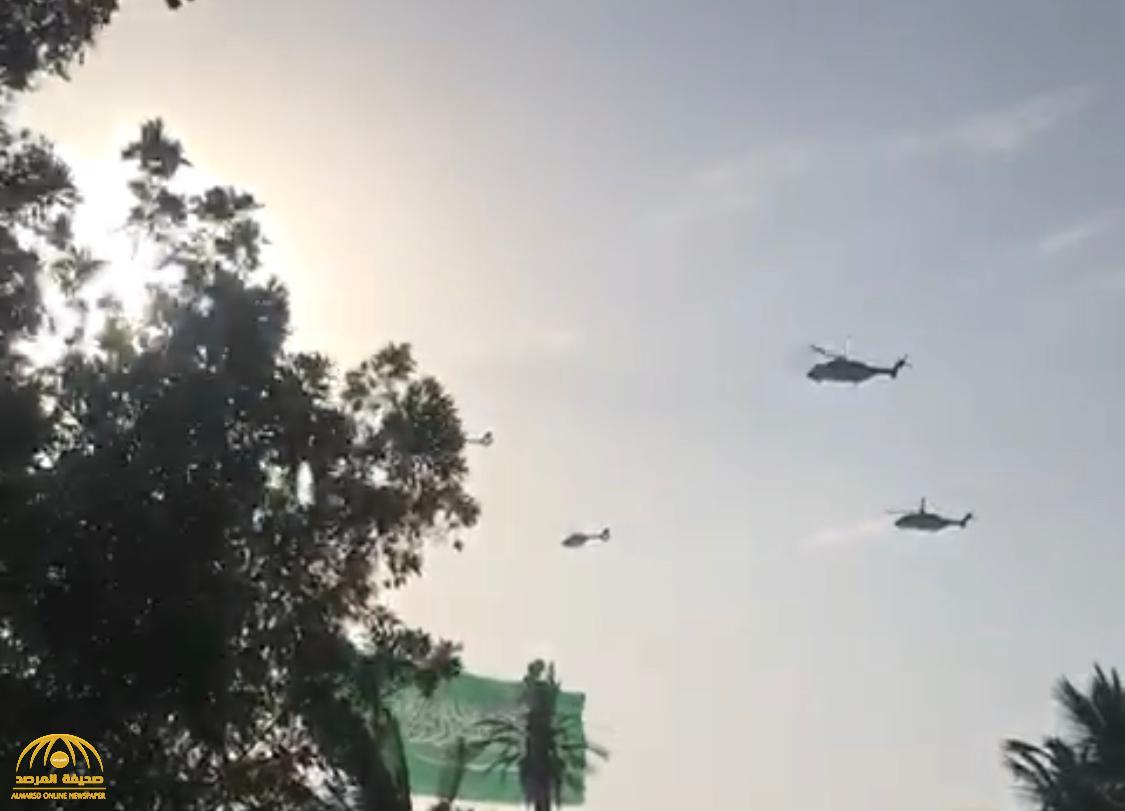 شاهد: انتشار أسراب من المقاتلات الحربية وطائرات الهليكوبتر.. ماذا يحدث في جدة؟