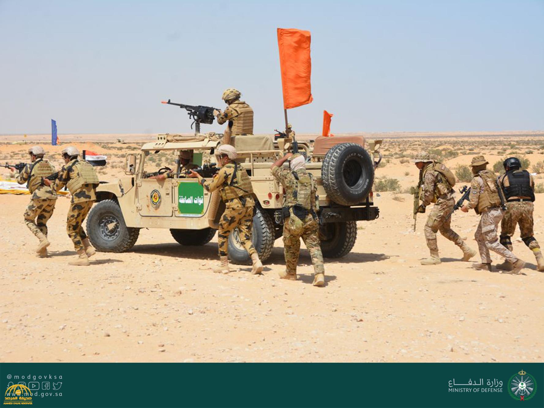 شاهد .. جانب من تدريبات الجيش السعودي في مناورات "النجم الساطع" بمصر