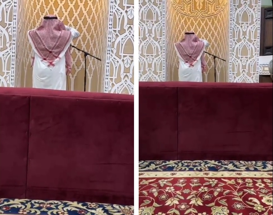 شاهد.. لاعب الاتحاد السابق "سعد بريك" يرفع الأذان بأحد المساجد بجدة