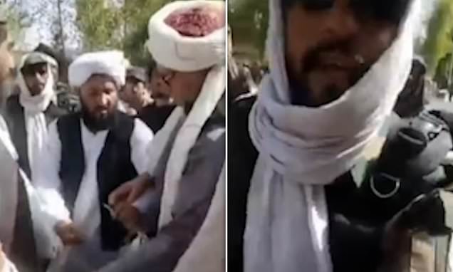 شاهد.. عناصر من "طالبان" يعتدون على صحفي أجرى مقابلة مع امرأة في مظاهرة بقندهار
