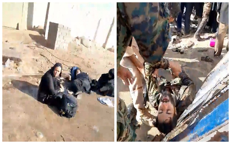 شاهد.. لقطات جديدة للحشود الإيرانية أثناء اقتحام الحدود العراقية وسقوط قتلى وجرحى بسبب التدافع