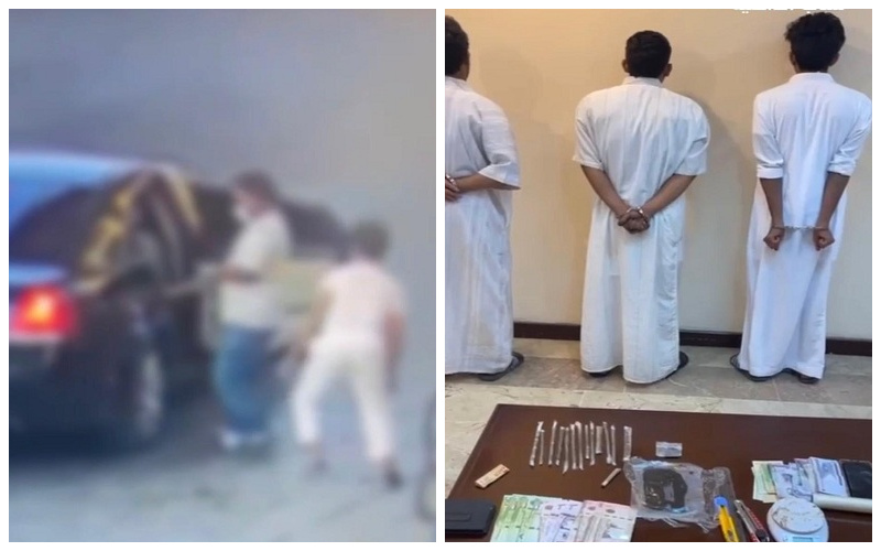 بعد القبض عليهم .. شاهد "سناب الداخلية" ينشر فيديو للجناة المتهمين بخطف عاملين من محطة وقود بحائل