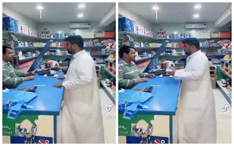 بالفيديو: بائع هندي يتفق مع صديقه للنصب على مواطن .. شاهد ردة فعله عندما علم أنه يتحدث الهندية!