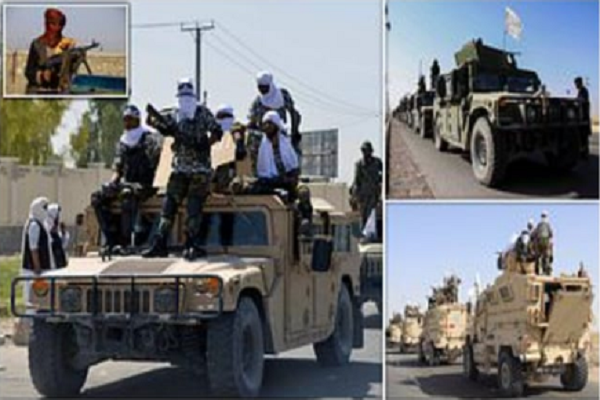 شاهد.. صور جديدة من العرض العسكري المثير لحركة "طالبان" في قندهار وسط حشد كبير من المؤيدين