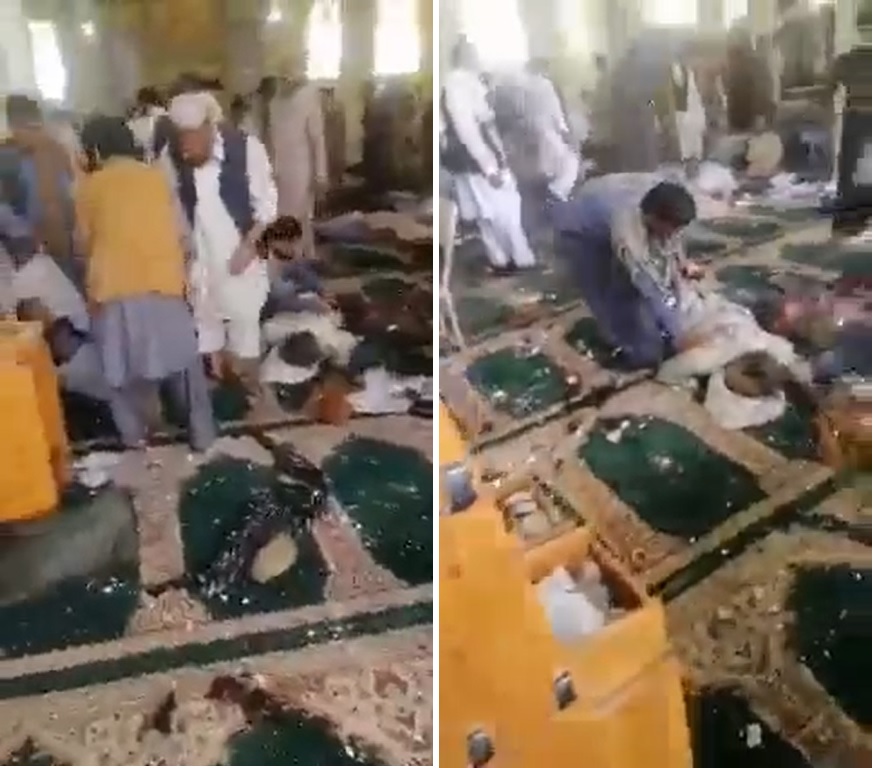 شاهد.. انفجار داخل مسجد في قندهار والكشف عن عدد القتلى والمصابين