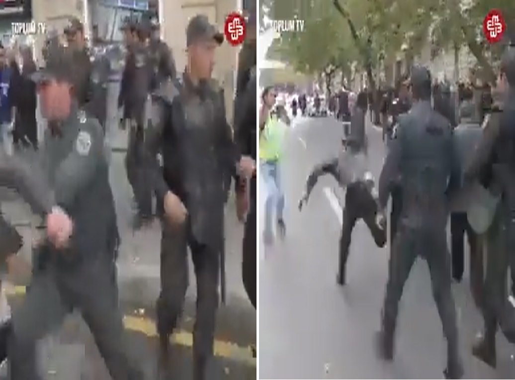 ردا بالمثل .. شاهد: شرطة أذربيجان تقبض على السياح الإيرانيين في باكو