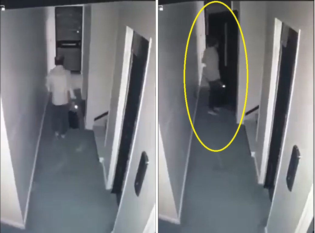 مصر .. شاهد: لحظة سقوط حلاق داخل "منور  مصعد" من الطابق 12 بشكل مفاجئ