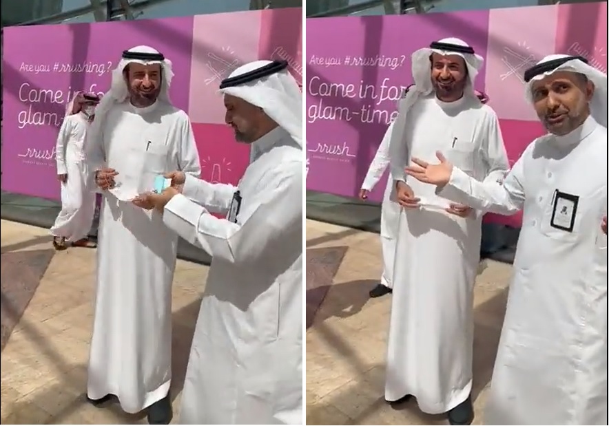 شاهد: وزير الصحة الجديد " فهد الجلاجل" ينزع الكمامة ويشكر   "توفيق الربيعة"