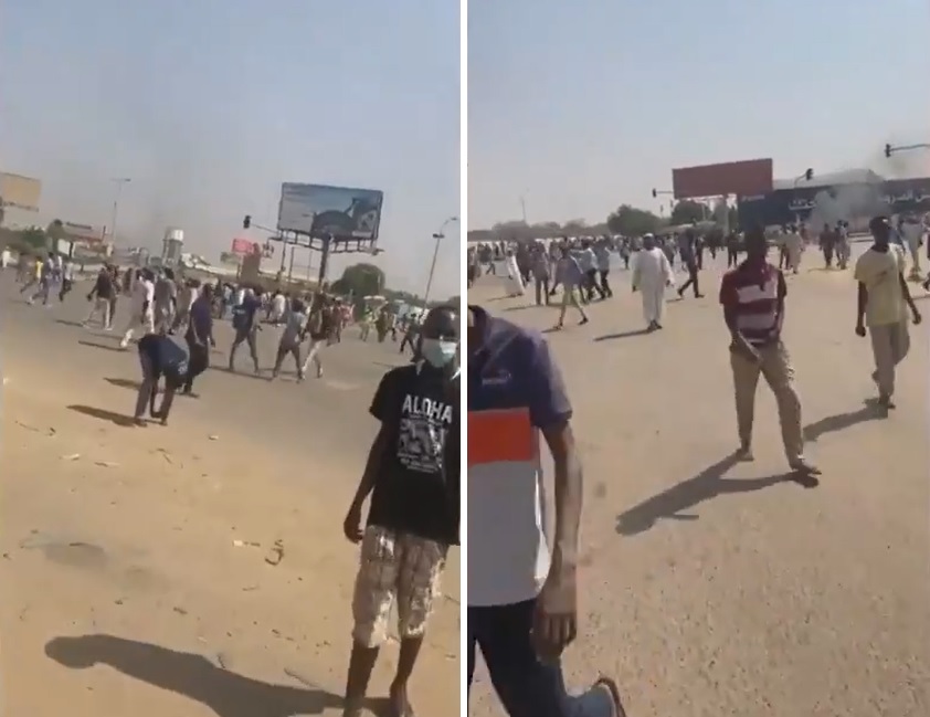 شاهد: قوات الأمن السودانية تستخدم الرصاص الحي لتفريق المتظاهرين